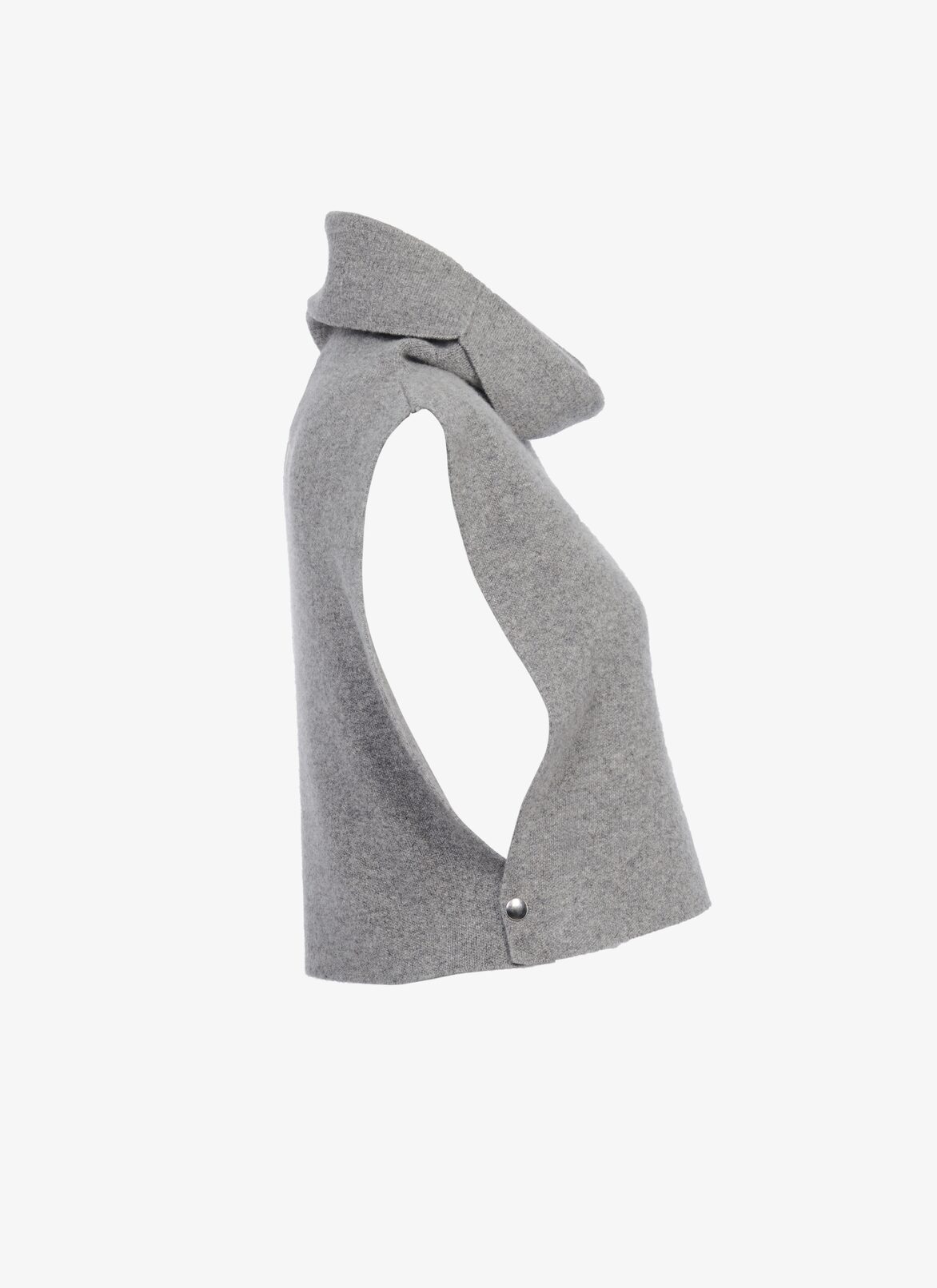 Cashmere scarf
 ALAÏA GRAY CASHMERE SCARF